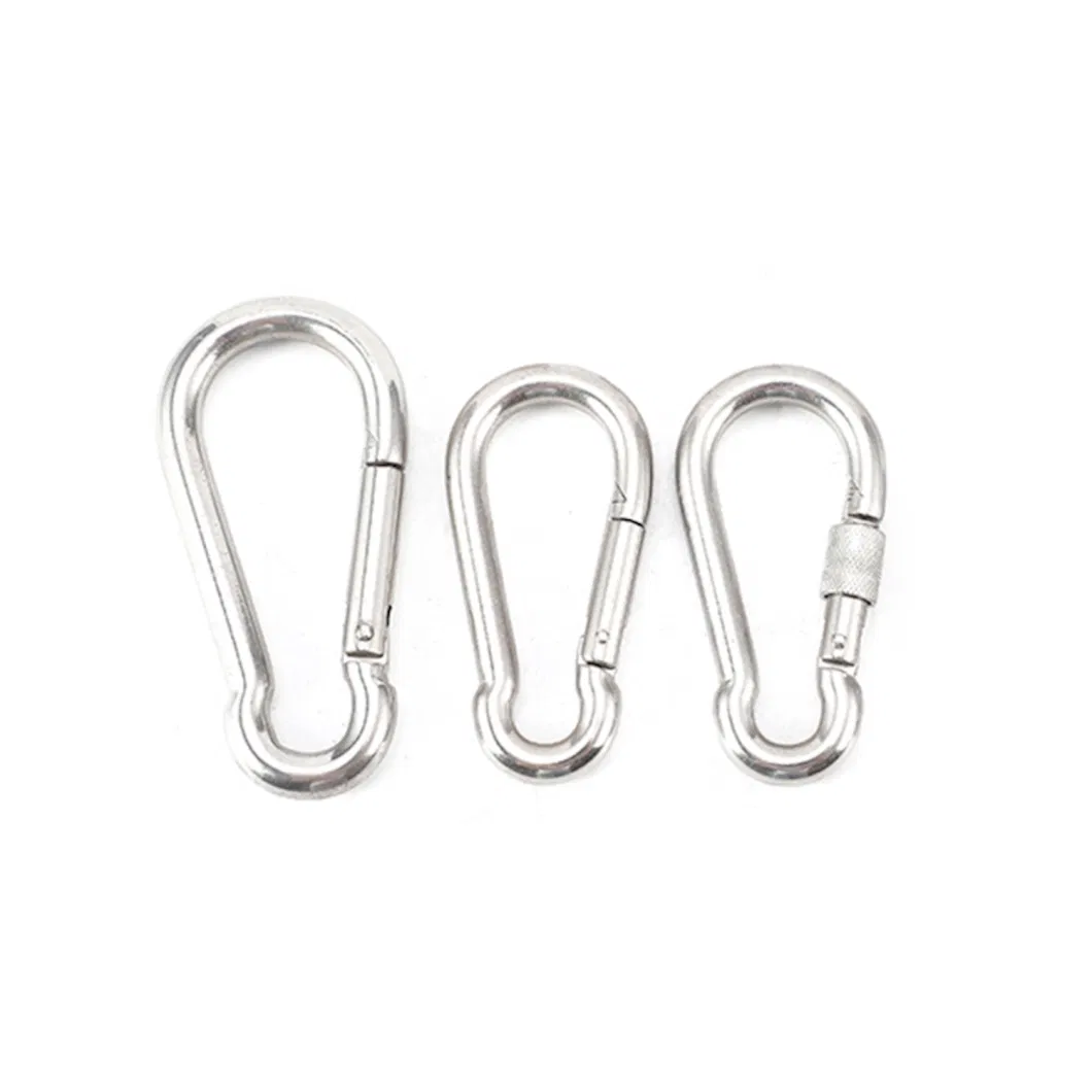 Silver Shape Wire Rope Rigging Hardware Stainless Steel Snap Hook