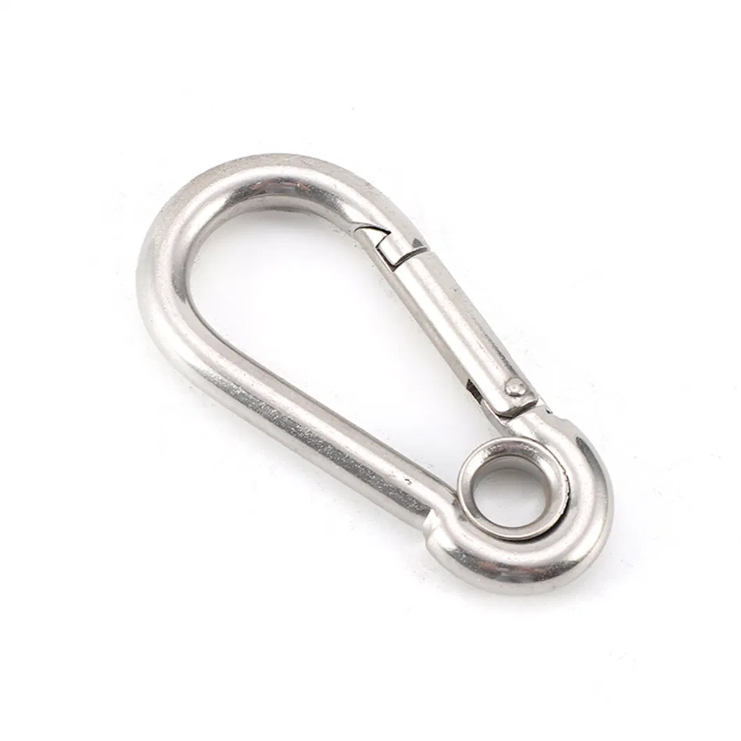 Silver Shape Wire Rope Rigging Hardware Stainless Steel Snap Hook