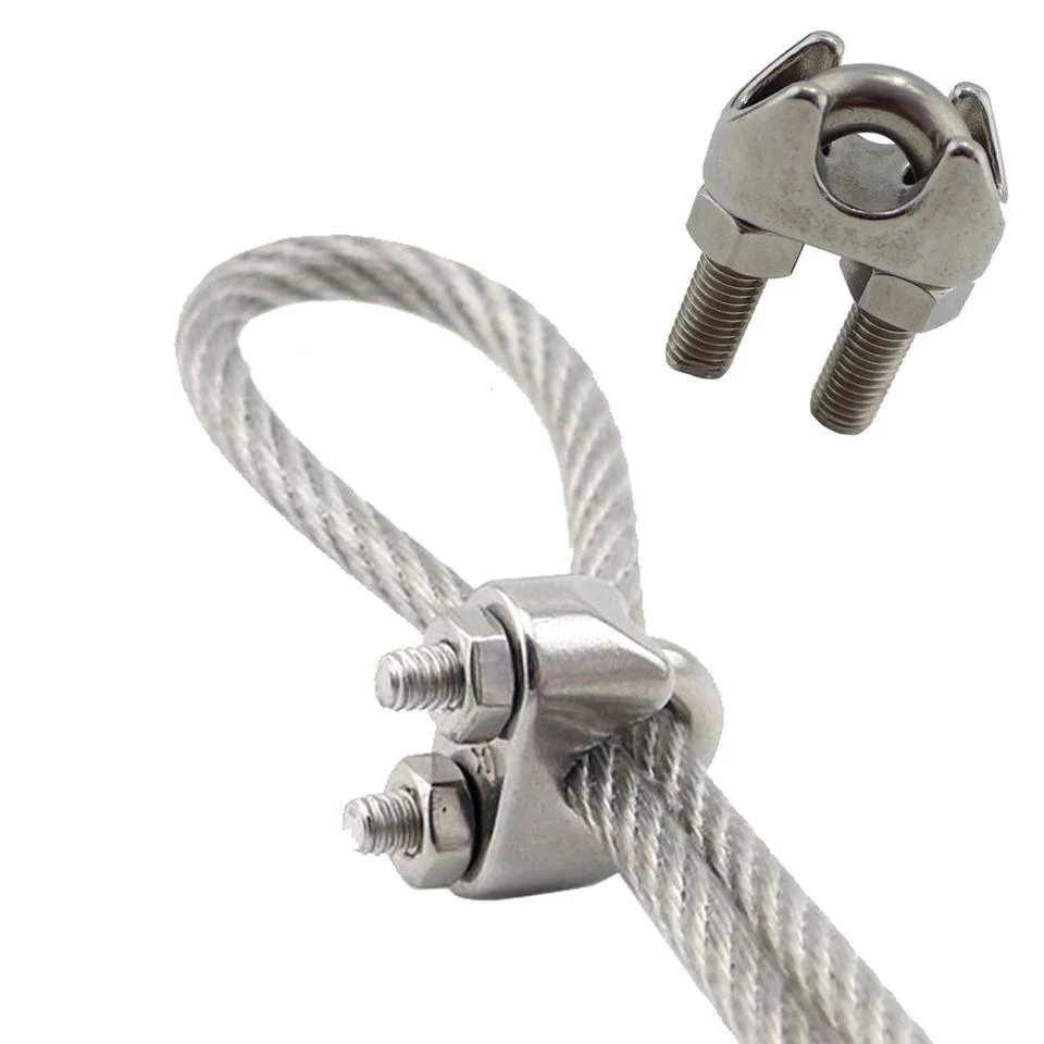 Wire Rope Clamp Cable Clip Wire Rope Fittings Clips Stainless Steel Wire Rope Cable Grips Rigging Hardware