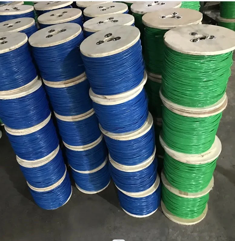 Factory PVC/Nylon Coated 7X7 Stainless Steel Wire Rope