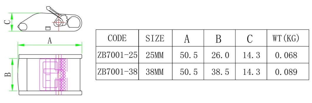 Hot Sale High Quality Stainless Steel Marine Hardware Black Cam Lock Buckle Belt Fastener for Wire Rope Fittings