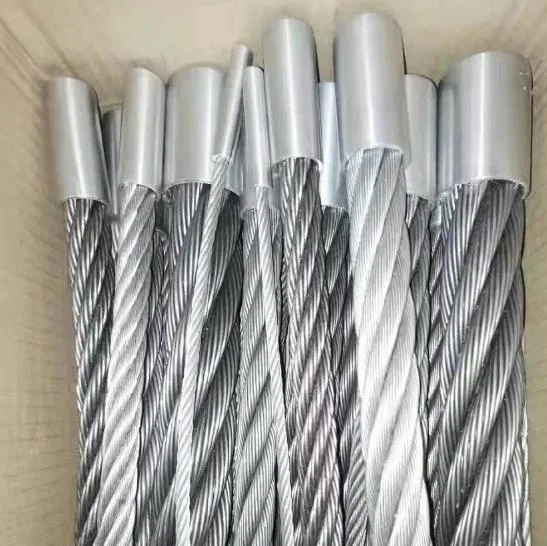 Customs Security 7*7 8.0mm Aircraft Cable Galvanized Steel Wire Rope