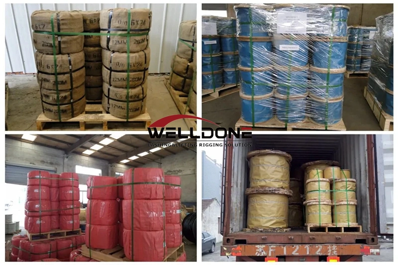 34*7 36*7 Multi Strand Non-Rotating Galvanized and Ungalvanized Steel Cable Wire Rope