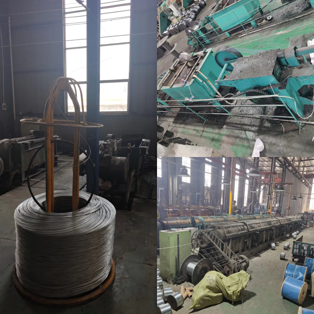 Electric Galvanized Steel Wire Rope 6*15+7FC Fiber Core Cotton Core