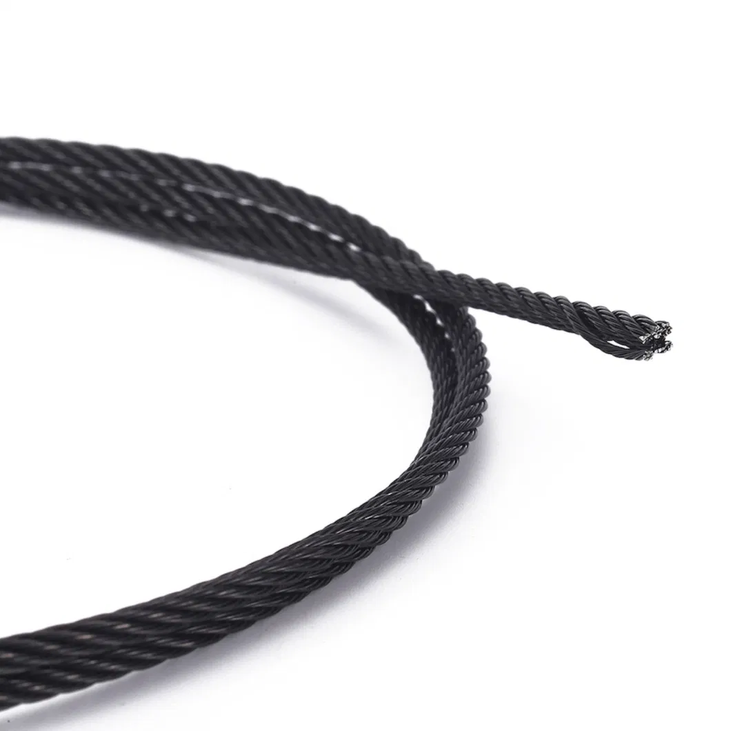Fencing JIS Stainless Steel Wire Rope SS316 Black Oxide Cord