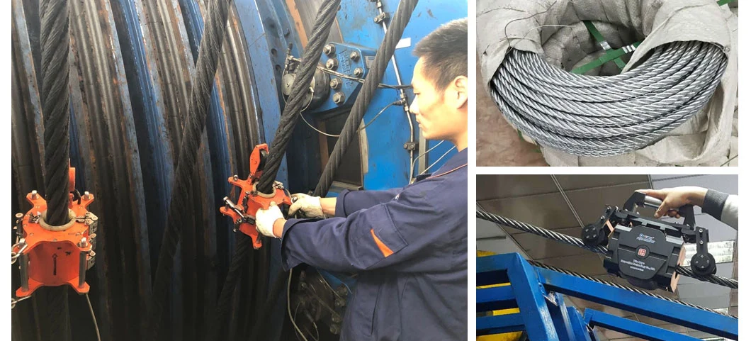 Hot Dipped Galvanized Bright Steel Wire Rope Steel Wire Zinc Coated Steel Wire 1770MPa 6X36ws Steel Wire Rope, Ship Used Steel Wire Rope