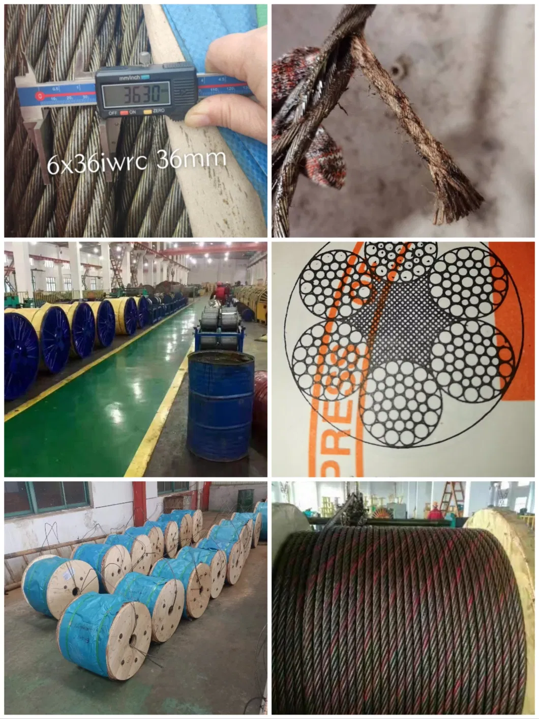 Eips, Eeips Steel Wire Rope, Swaged Wire Rope K6xk26ws+Iwrc