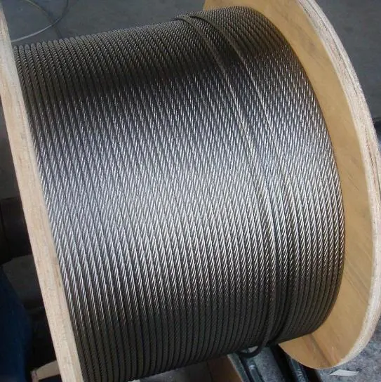 Customs Security 7*7 8.0mm Aircraft Cable Galvanized Steel Wire Rope