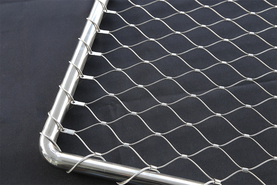7X7 or 7X9 Stainless Steel 304 316L Flexible Wire Rope Cable Mesh for Animal Fence
