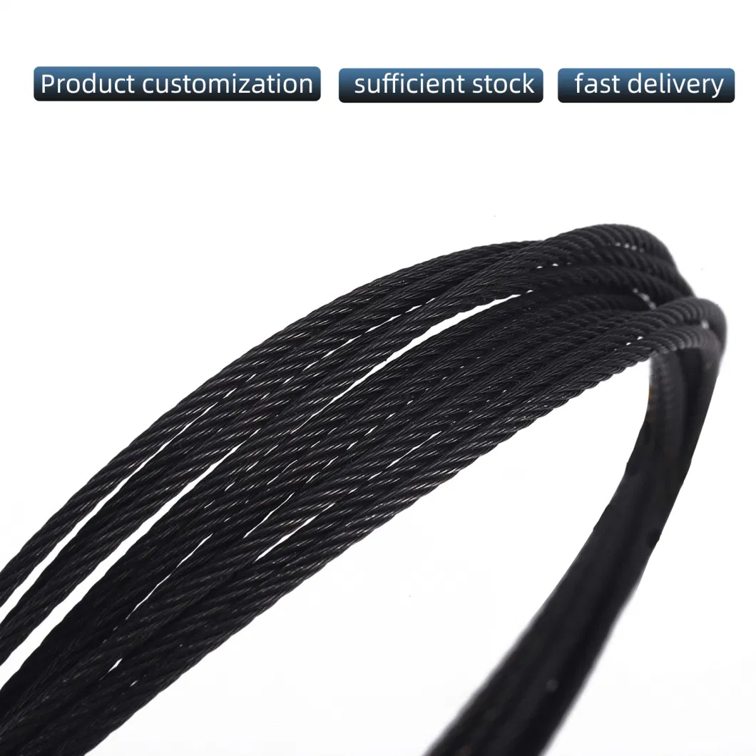 Black Oxide Cable Railing Stainless Steel Wire Rope Corrosion Resistant