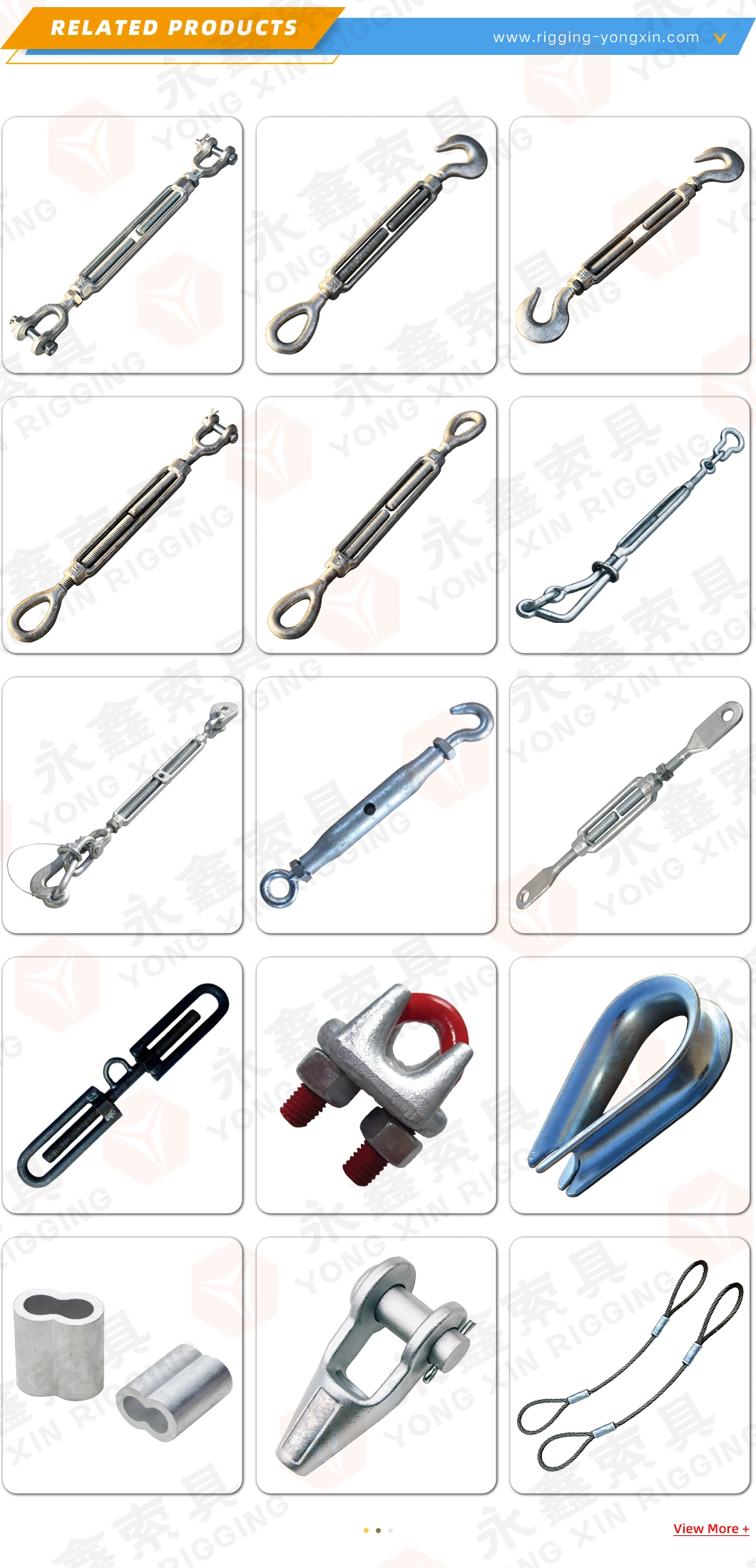 Wire Rope Aluminum Sleeves Clip Fittings Cable Crimps Stainless Steel Thimble Combo