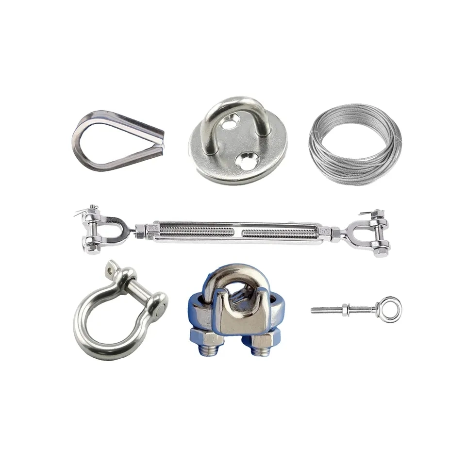 Shackle, Wire Rope Clip, Turnbuckle, 316/304 Stainless Steel Material Boat Accessories