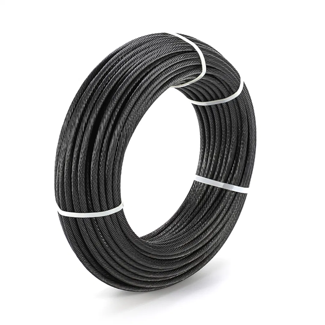 Stainless Steel Wire Rope in Black Oxide Treatment
