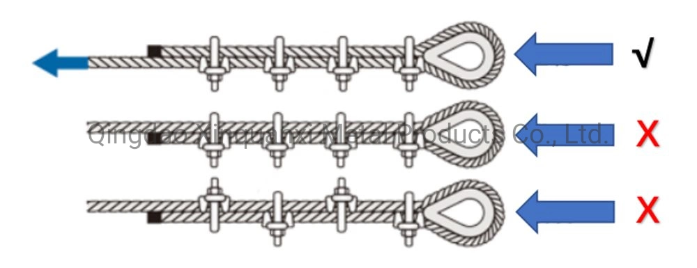 China Casting Fitting Malleable Steel DIN 1142 Wire Rope Clip Wire Rope Grips