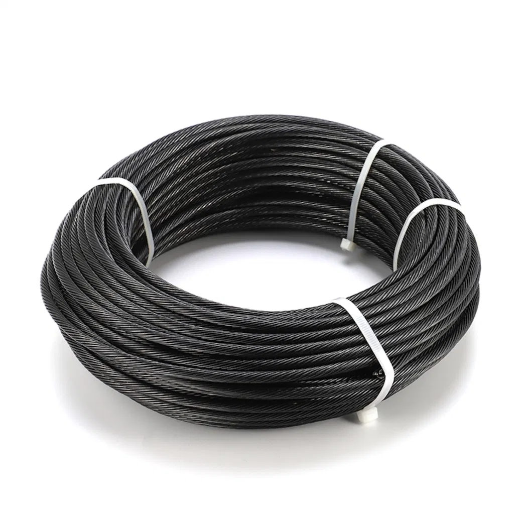 Stainless Steel Wire Rope in Black Oxide Treatment