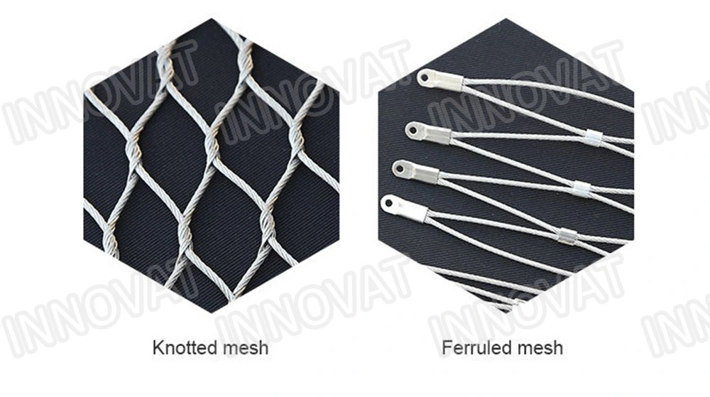Rope Mesh Flexible Stainless Steel Wire Rope Mesh Net/Ferrule Cable Zoo Mesh/Bird Netting