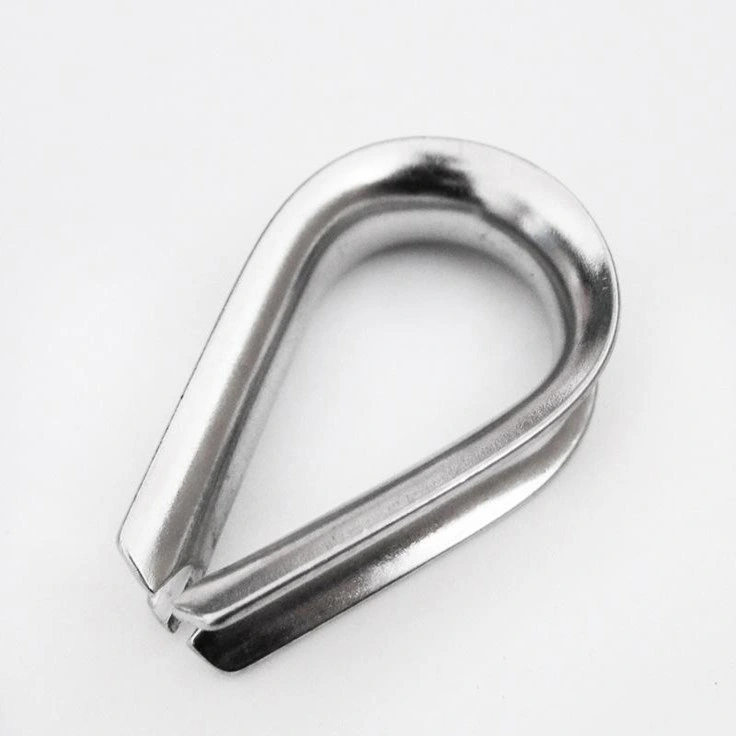 Stainless Steel Durable AISI304/316 Standard Wire Rope Thimble G411 Safety Heavy Duty Metal