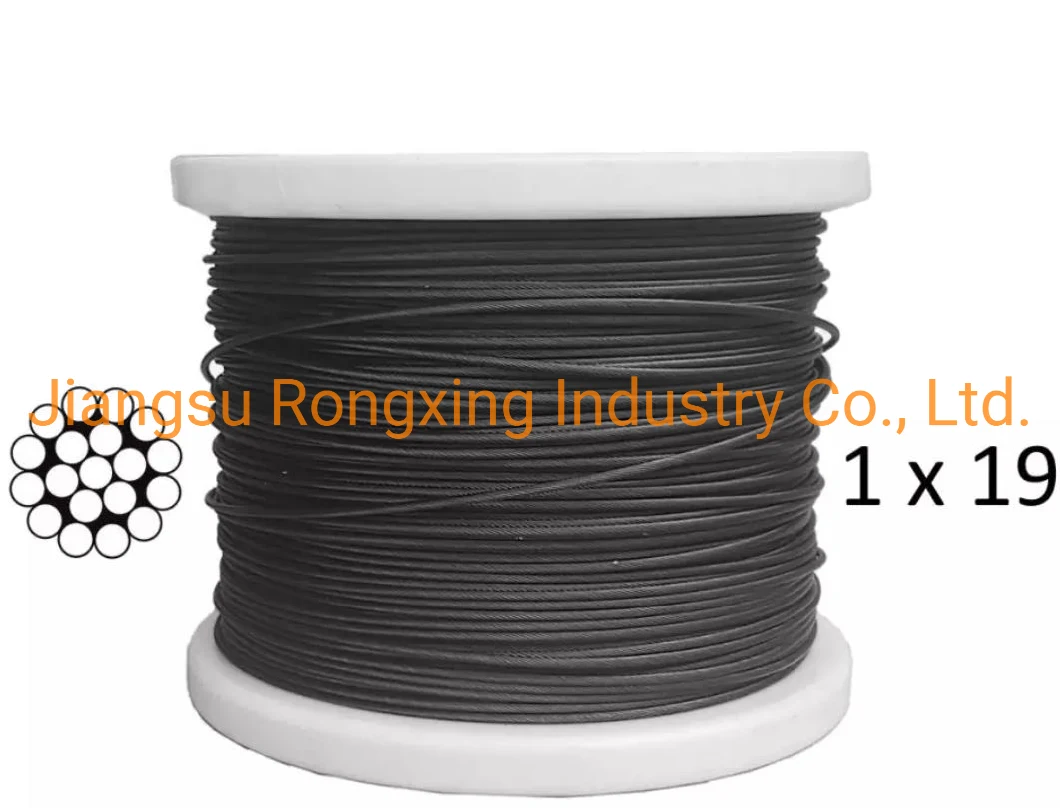 Top Quality AISI SUS 304 1*19 3.5mm Stainless Steel Wire Rope for Sale