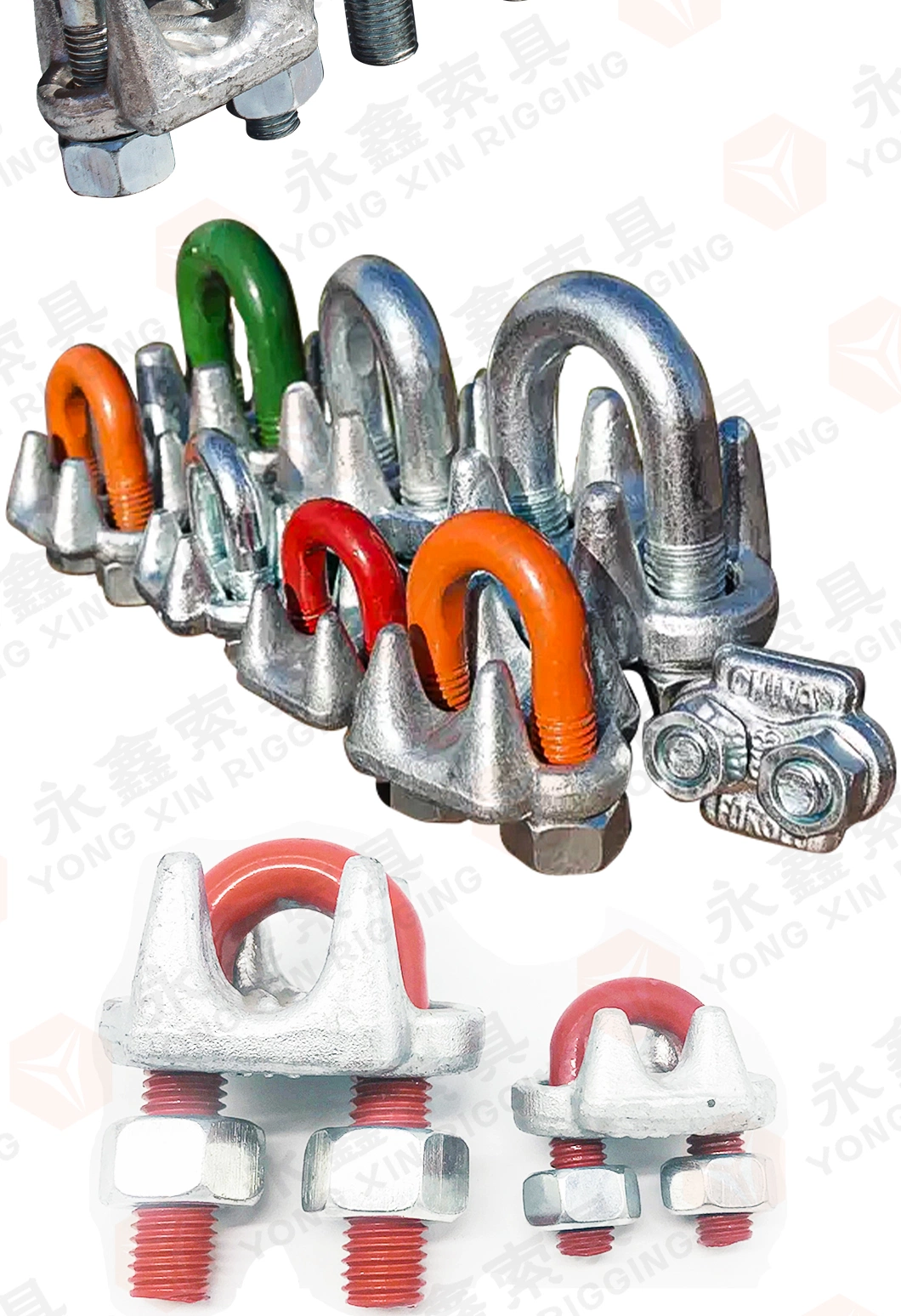Custom DIN1142 Malleable Steel Wire Rope Clips with Cheap Price