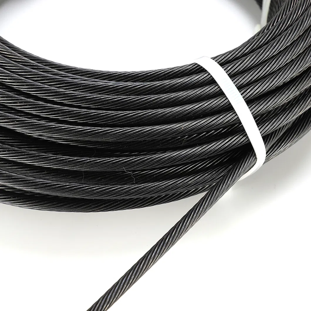 Black Oxide Surface Stainless Steel Wire Rope Cable Railing Usage