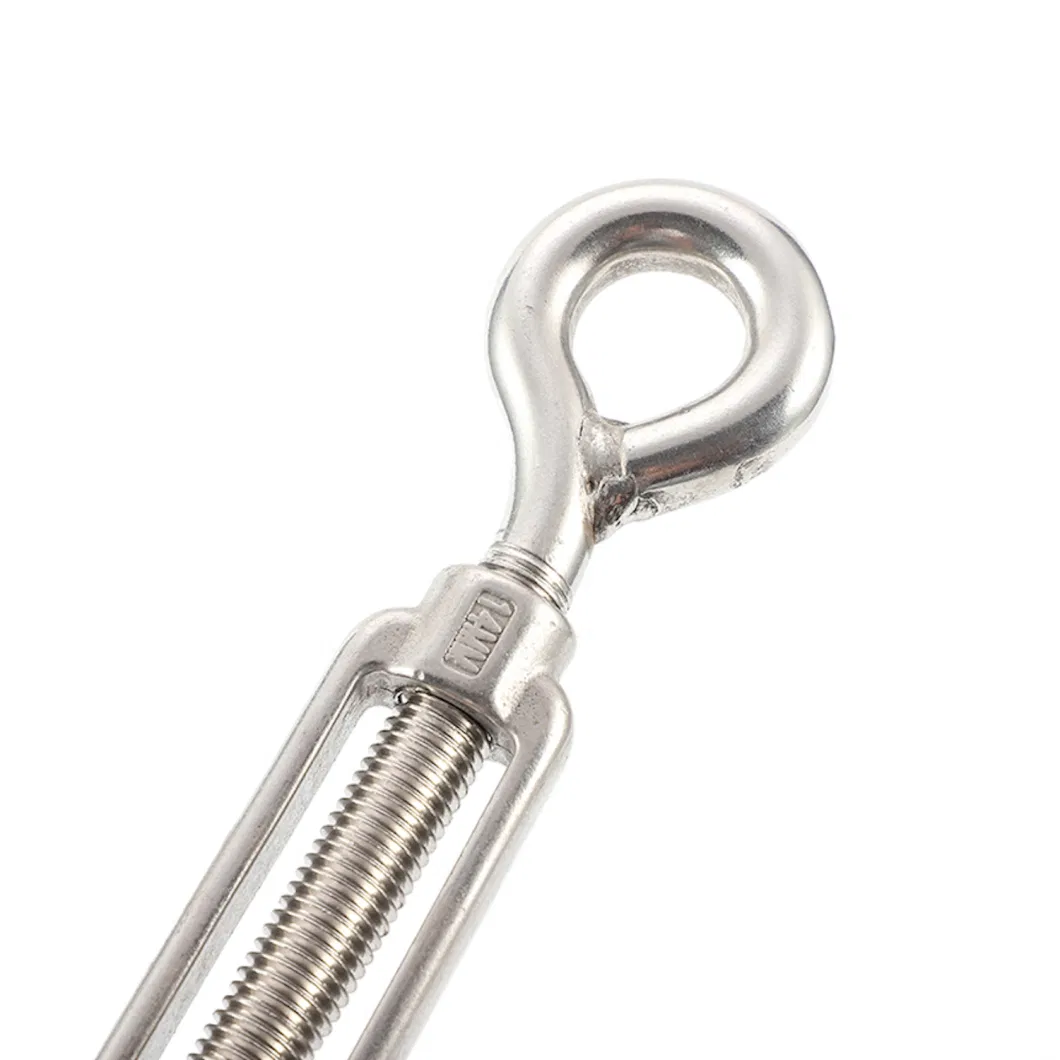 Stainless Steel Fencing Wire Hook Eye Jaw Wire Rope Cable Fitting Rigging Hardware Turnbuckle