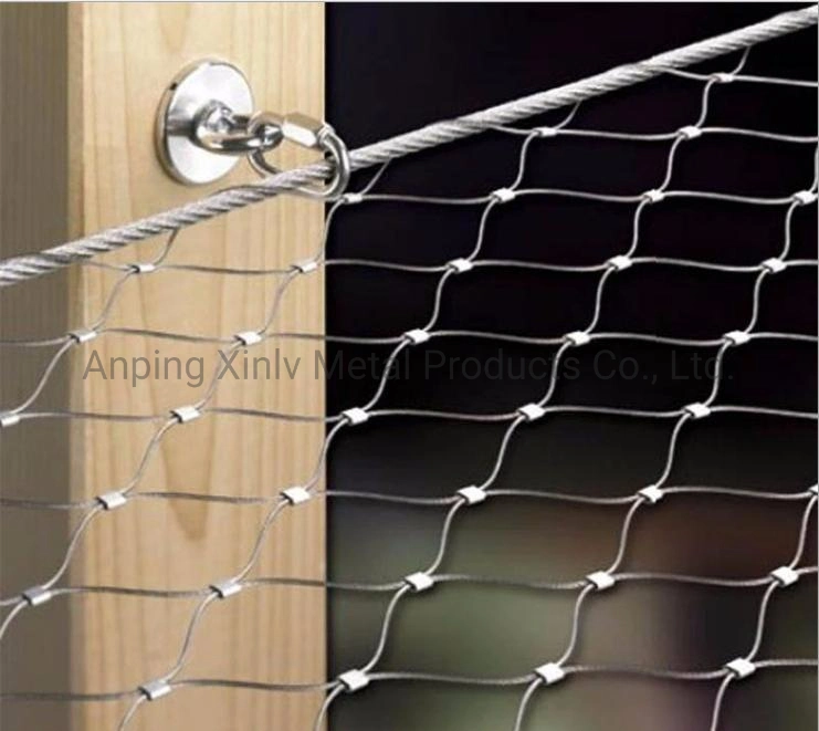 Flexible Stainless Steel Wire Rope Stair Railing Mesh Security Garden Fence Netting Balustrades Mesh