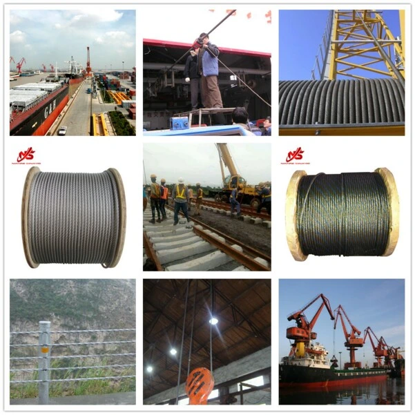 Compacted Steel Wire Rope 4vx39s+5FC for Hanging