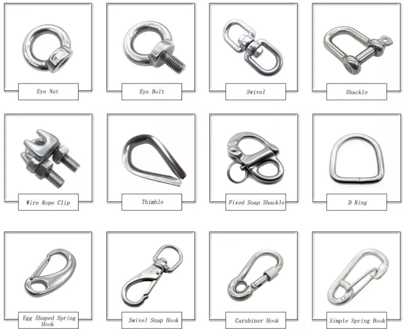 Rigging Hardware Stainless Steel Wire Rope Sling Chain Swivel