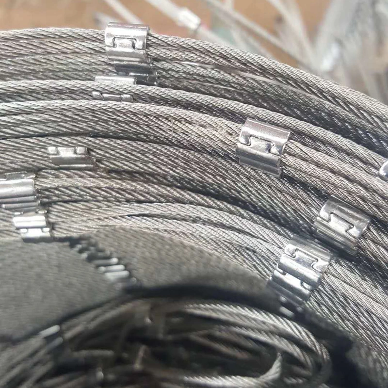 304/316 Strong Flexible Stainless Steel Wire Rope Mesh Net for Bridge Protection Zoo Mesh Handrail