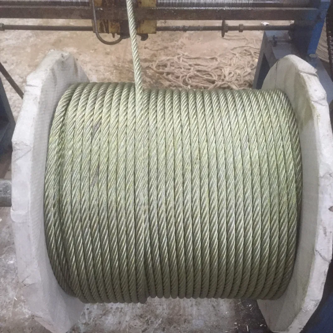 Steel Wire Rope 6X19+FC 6*19+Iws Electric Galvanized Steel Wire Cable