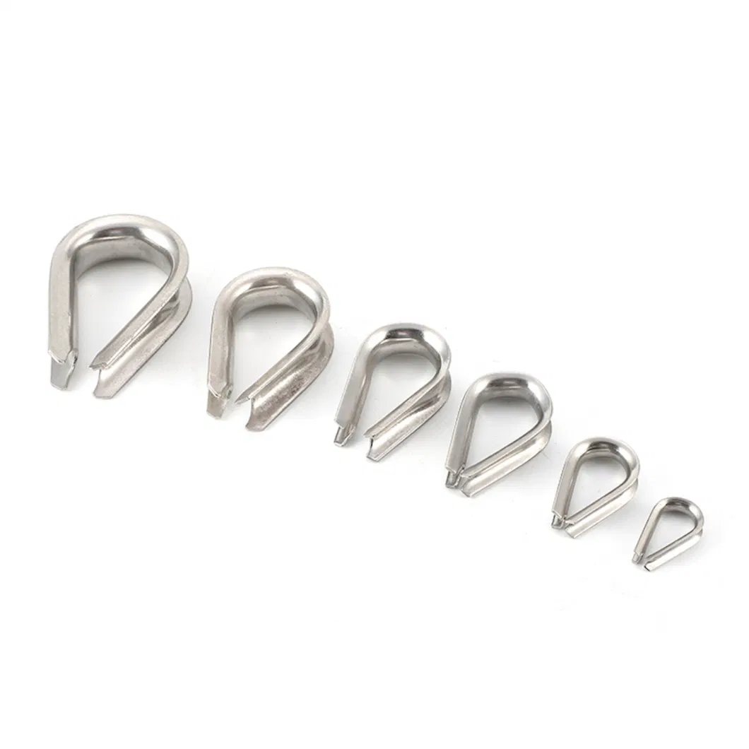 Stainless Steel Wire Rope Fitting Rigging Hardware Fastener Thimble
