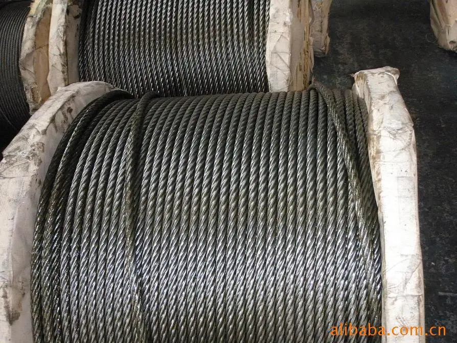 Steel Wire Rope 6X19+FC 7X19 Electro/Hot-Dipped Galvanized Fiber/Steel Core Dry Surface