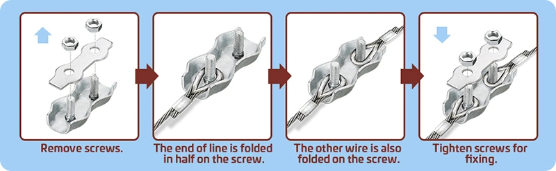 Simplex or Duplex Wire Rope Grips U Bolt Loop Clamp Stainless Steel Wire Rope Clips