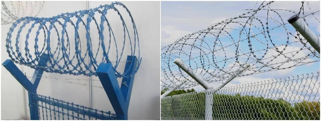 Bto-22 Galvanized Razor Wire Coils Concertina Barbed Wire for Security Application