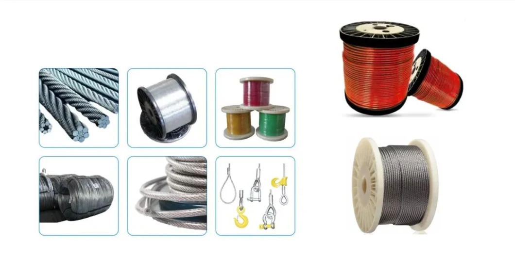 Pressed with Slings Stainless Steel Wire Rope 1*7 1*19