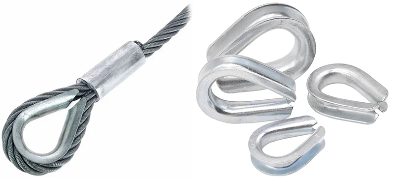 1/4&prime;&prime;~2-1/4&prime;&prime; Heavy Duty G414 Wire Rope Thimble / Galvanized or Stainless Steel Cable Thimble