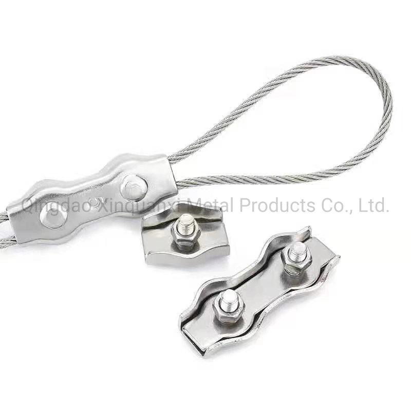 Stainless Steel Duplex Wire Rope Clips Clamp Clips of Wire Rope Fitting