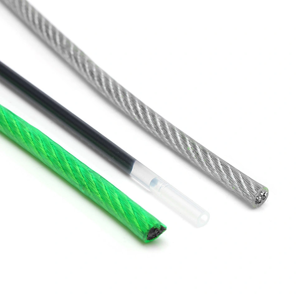 Coated PVC Nylon Steel Cable Crane Plastic Coated Galvanized Stainless Steel Wire Rope
