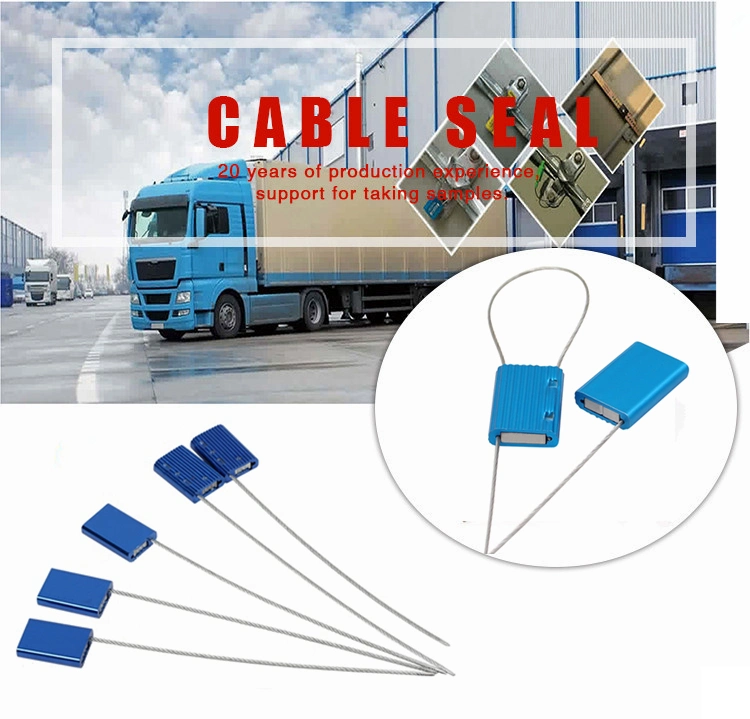 ISO17712 Approved High Security Container Metal Cable Seal with Wire Rope