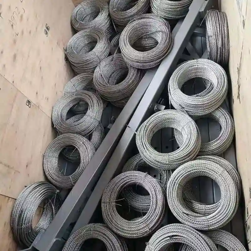 Hot-Dipped Galvanized Steel Wire Rope 6X36ws Steel Core