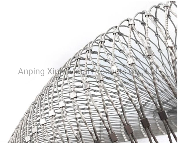 Flexible Stainless Steel Wire Rope Stair Railing Mesh Security Garden Fence Netting Balustrades Mesh