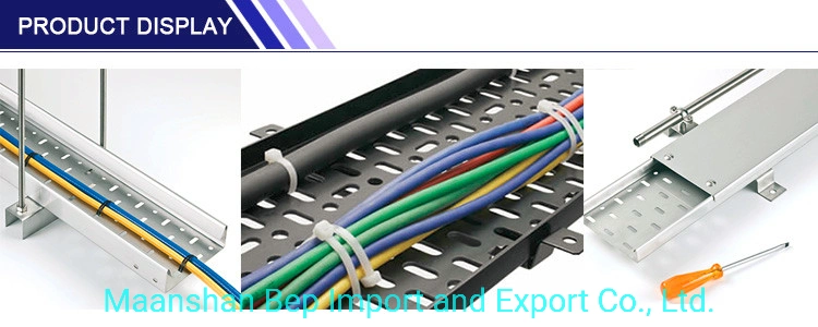 Heavy Duty Outdoor Aluminium Alloy Ventilated Perforated Fiber Optic Cable Tray Ladder