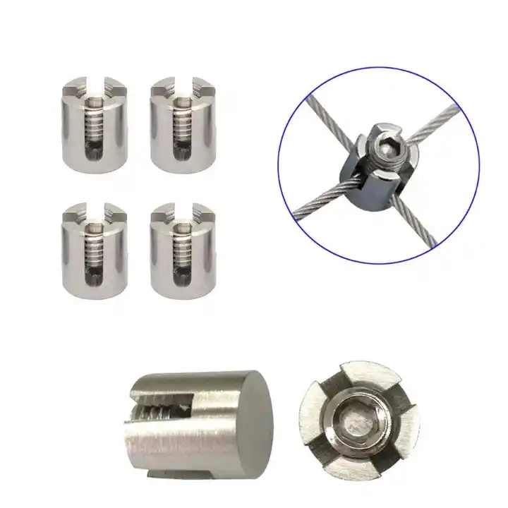 Cable Clamps Stainless Steel Adjustable Wire Rope Cross Clips for Stainless Steel Wire Rope