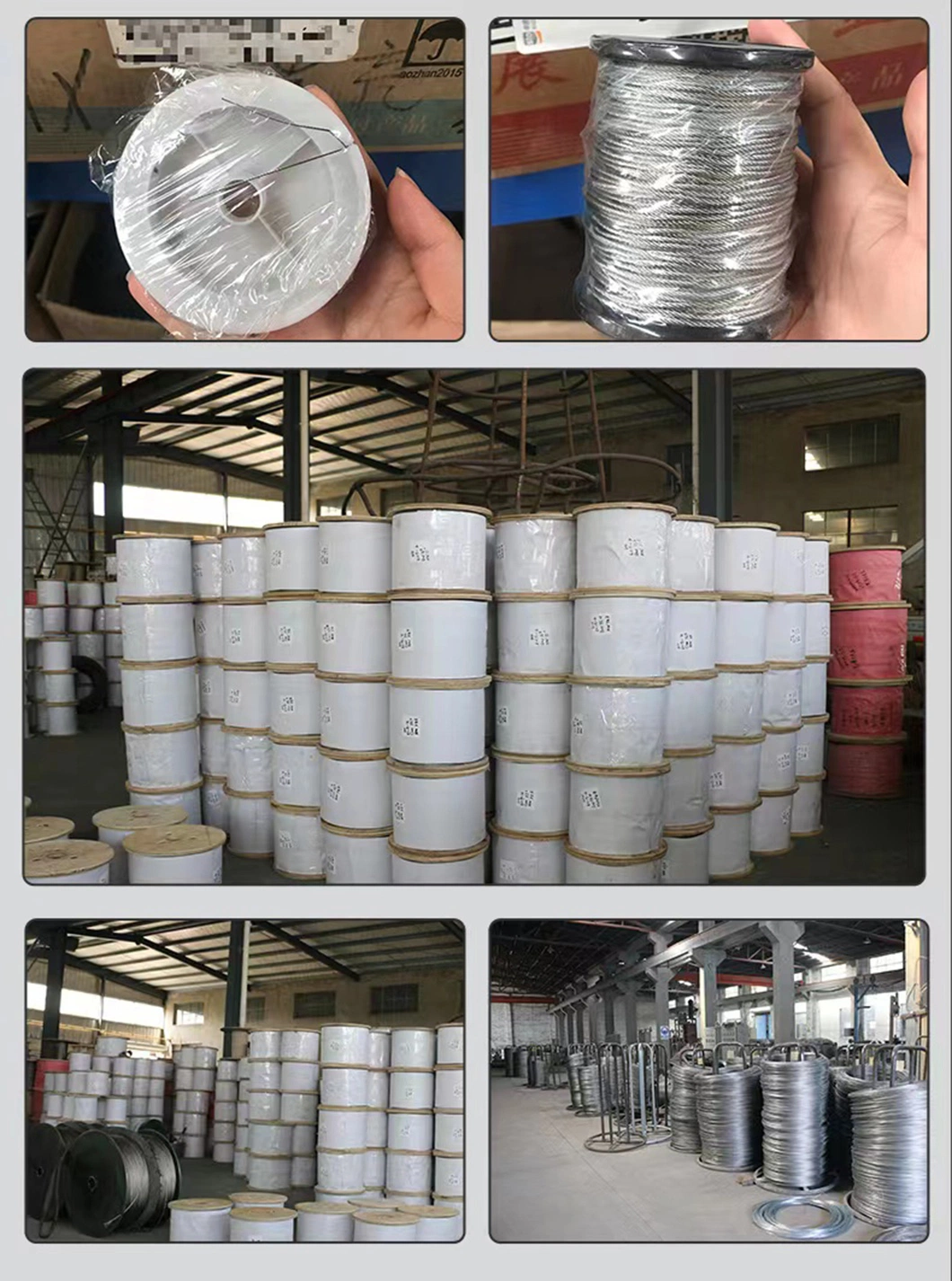 7*7 304 Stainless Steel Wire Rope Aircraft Cable