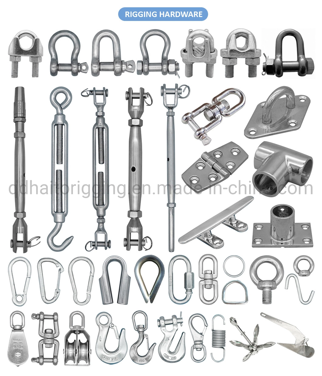 Stainless Steel DIN741 Wire Rope Clip for Cable Usage