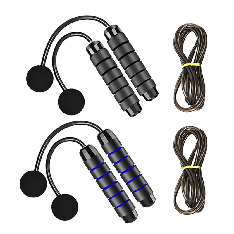 High Quality Fitness Workout Weighted Handle PVC Coated Steel Wire Adjustable Speed Skipping Rope Jump Rope
