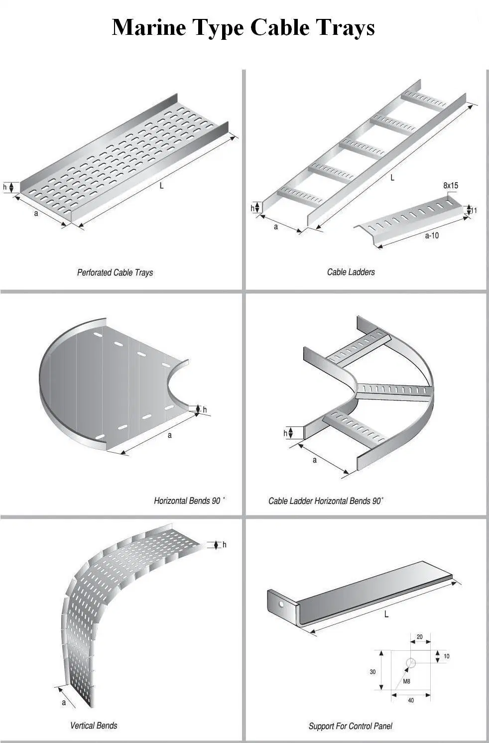 Hdmann Best Aluminum Alloy Ladder Type Cable Tray NEMA Cable Ladder