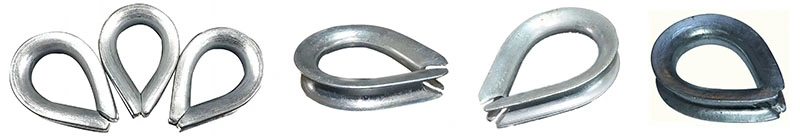 Rigging Hardware Lifting Galvanized or Stainless Steel Wire Rope Thimble with BS464 Standard