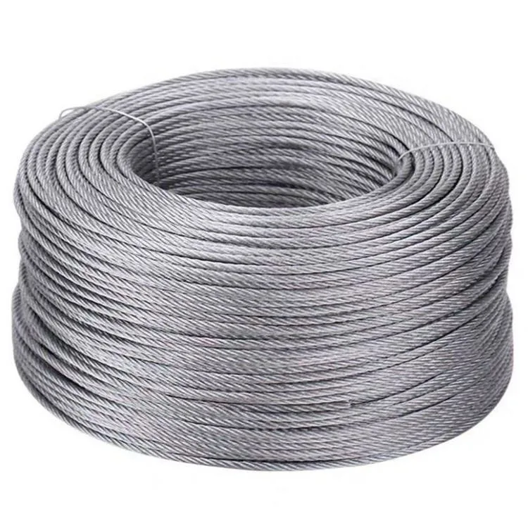 1-10mm EU Standard Steel Wire Rope Sling Galvanized High Strength Stainless Steel Wire Rope