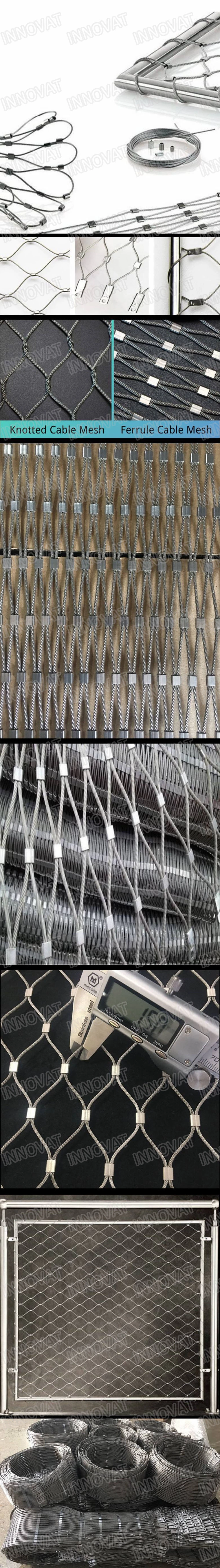 Diamond Ferruled Stainless Steel Wire Rope Mesh Net Cable Balustrade Railing Infill Mesh